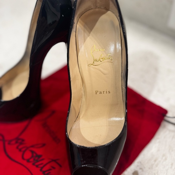 Christian Louboutin Lady Peep 150 Patent Leather Pumps – Size 38 - Picture 8 of 8